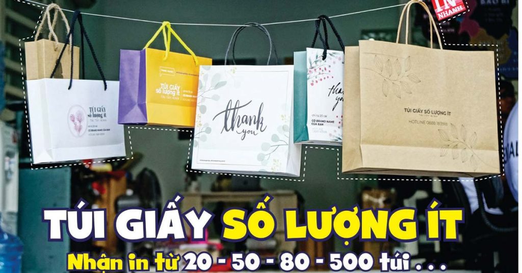Túi giấy số lượng ít??? 3 in túi giấy